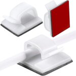 Lot de 60 serre - cbles d'extrieur, crochets adhsifs de nol, pour guirlandes lumineuses sous la table ...