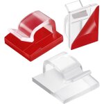 Lot de 60 serre - cbles d'extrieur avec crochets adhsifs de nol, pour guirlandes lumineuses sous ...