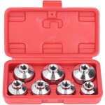Lot de 7 cls  douille pour bouchon de filtre  huile, entranement 3 / 8 po, 24, 27, 29, 30, 32, 36, ...