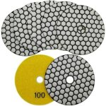 Lot de 7 disques de polissage diamant�s 4 / 100 mm, tampons de polissage diamant�s � sec pour marbre, ...