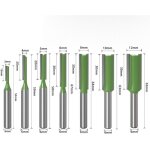 Lot de 7 fraises à bois professionnelles (3 - 12mm) - tige 6mm double cannelure - pour défonceuse & menuiserie ... Lot de 7 fraises à bois professionnelles (3 - 12mm) - tige 6mm double cannelure - pour défonceuse & menuiserie ...