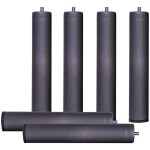 Lot de 7 pieds cylindriques en mtal de 25 cm de haut, antibruit pour sommier tapissier ou sommier