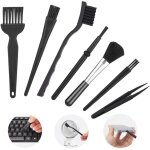 Lot de 7 pinceaux pour clavier en nylon, brosse antistatique esd, brosse de nettoyage pour pc, clavier, ...