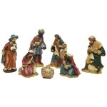 Lot de 7 sujets pour crèche edm - esprit de noël - 9cm - 72277 Lot de 7 sujets pour crèche edm - esprit de noël - 9cm - 72277