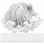 Lot de 75 cordons �lastiques avec boules sandow - id�al pour attacher chapiteaux, tentes, banni�res et ...