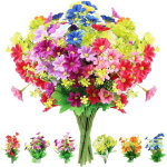 Lot de 8 bouquets de fleurs artificielles ? marguerites r�alistes, parfait pour maison et d�coration