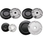 Lot de 8 chapeaux de cuisinière, couvercle de cuisinière, couronne de brûleur à gaz améliorée, capuchon ... Lot de 8 chapeaux de cuisinière, couvercle de cuisinière, couronne de brûleur à gaz améliorée, capuchon ...
