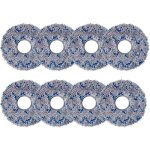 Lot de 8 chiffon de nettoyage de rechange pour ecovacs deebot x1 omni / x1 e omni / t20 omni, serpilli�res ...