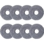 Lot de 8 chiffon de nettoyage de rechange pour roborock q revo, serpilli�res en microfibre pour roborock ...