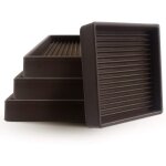 Lot de 8 dessous de verre antidrapants pour meubles de 7, 6 cm, pieds en caoutchouc, protections de ...