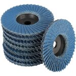 Lot de 8 disques abrasifs lamelles, disques abrasifs lamelles, 76 mm x 10 mm grain 40 / 60 / 80 / 120, ...