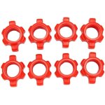 Lot de 8 �crous d'halt�res, �crous de tige d'halt�res, colliers pour barres d'halt�res, accessoires de ...