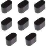 Lot de 8 embouts ovales pour pieds de table et chaises, rev�tement en caoutchouc souple anti - rayures ...