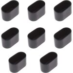 Lot de 8 embouts ovales pour pieds de table et chaises, rev�tement en caoutchouc souple anti - rayures ...