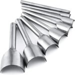 Lot de 8 emporte - pi�ces demi - ronds pour cuir ? acier robuste, 8 tailles diff�rentes, pour ceintures ...