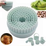 Feiyue - lot de 8 emporte - pices en plastique robuste et rutilisable, multifonctionnels, onduls, ...