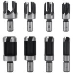 Lot de 8 forets � bois - coupe - tenon en acier au carbone - pour perceuse � main - 6 mm, 10 mm, 13 mm, ...