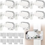 Lot de 8 latch loqueteaux, mini loquets tactiles, serrure d'armoire � ressort, loqueteaux pour porte ...