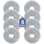 Lot de 8 lingettes pour dreame l10s / l10 / l20 / x40 / l40 / x50 / l50 pro ultra, xiaomi x20 pro / max, ...