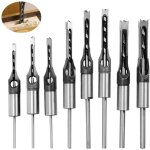 Lot de 8 mches carres, mches pour trou carr mches pour trou carr piston carr bricolage ouverture ...