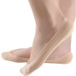 Lot de 8 paires chaussettes invisibles basses femme - prot�ge - pied en coton et nylon avec silicone ...