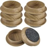 Lot de 8 patins en caoutchouc antid�rapants pour roulettes de meubles prot�ger vos sols et emp�cher les ...