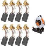 Lot de 8 pcs balais charbon moteur electrique universel pour outils  percussion, scies circulaires, ...