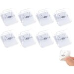 Bluedeer - lot de 8 pinces  ressort autocollantes - pour l'extrieur, la maison, le bureau, les affiches ...