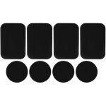 Lot de 8 plaques mtalliques autocollantes pour support de tlphone magntique de voiture - ulisem