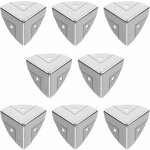 Lot de 8 protections d'angle galvanisées à trois côtés pour appareil photo Lot de 8 protections d'angle galvanisées à trois côtés pour appareil photo