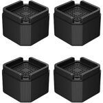 Lot de 8 rehausseurs de meubles carr�s r�glables, robustes pour pieds de table, pour lits, canap�s, bureaux, ...