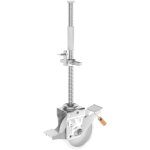 Lot de 8 roulettes �chafaudage avec frein galvanoplastie �38 x 500 mm ? capacit� 1000 kg roues pivotantes ...