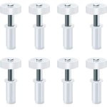 Lot de 8 roulettes de guidage en acier au carbone pour portes de placard � 2 vantaux, pi�ces de rechange ...