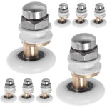 Lot de 8 roulettes en nylon �tanches 25 mm pour porte verre galets de rechange pour portes coulissantes ...