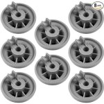 Lot de 8 roulettes de panier inf�rieur pour lave - vaisselle bosch, kenmore et neff siemens, pi�ce de ...