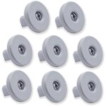 Lot de 8 roulettes pour panier inf�rieur pour lave - vaisselle compatible avec zanussi, rex, electrolux, ...
