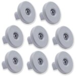 Lot de 8 roulettes pour panier infrieur pour lave - vaisselle compatible avec zanussi, rex, electrolux, ...