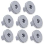 Lot de 8 roulettes pour panier infrieur pour lave - vaisselle compatible avec zanussi, rex, electrolux, ...