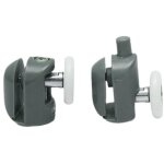 Lot de 8 roulettes de porte de douche 23 mm, antirouille, pour cabine de douche et salle de bain (4 sup�rieure ...