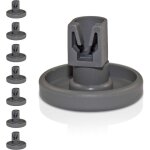 Lot de 8 roulettes universelles pour panier inf�rieur - convient pour de nombreux lave - vaisselle