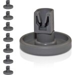 Lot de 8 roulettes universelles pour panier infrieur - convient pour de nombreux lave - vaisselle