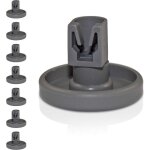 Lot de 8 roulettes universelles pour panier inf�rieur - convient pour de nombreux lave - vaisselle