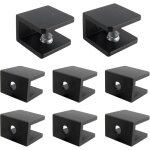 Lot de 8 supports d'�tag�re en verre carr�s r�glables, pour bois / verre de 5 � 8 mm, pi�ces de rechange ...