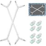 Lot de 8 tendeurs de drap r�glables avec 8 clips de housse de couette, tendeurs triangulaires de 100 ...