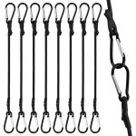 Lot de 8 tendeurs lastiques avec mousquetons, mini tendeurs lastiques, tendeurs lastiques avec crochets ...