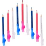 Lot de 9 stylos de tailleur pour tissus, marqueurs, crayons de couleur, outil de quilling triangulaire, ...