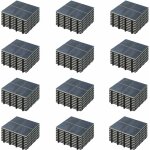 Oviala - lot de 96 dalles clipsables en pierre noir