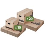 Lot cartons dmnagement standard & livres 36l / 54l (40 / 60 x 30 x 30 cm)