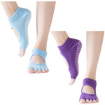 Lot de chaussettes antid�rapantes � demi - orteils - id�ales pour pilates, barre, yoga et ballet.