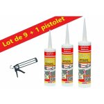 Lot de colle contact noprne, colle de montage, tout type de matriaux, plinthes, cuir, bois, . . . ...